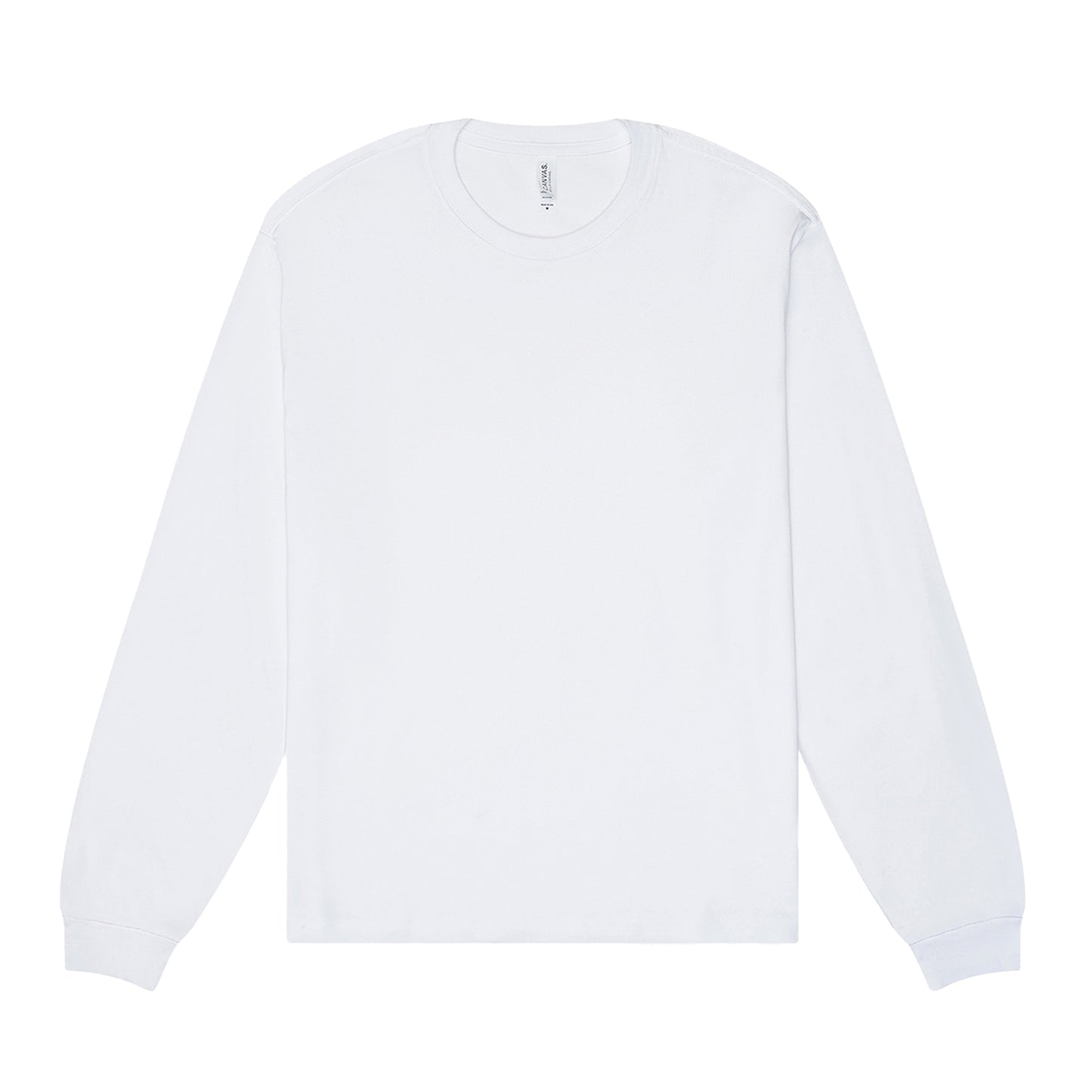 Natural - Front - Bella + Canvas Unisex Adult Heavyweight Boxy Long-Sleeved T-Shirt