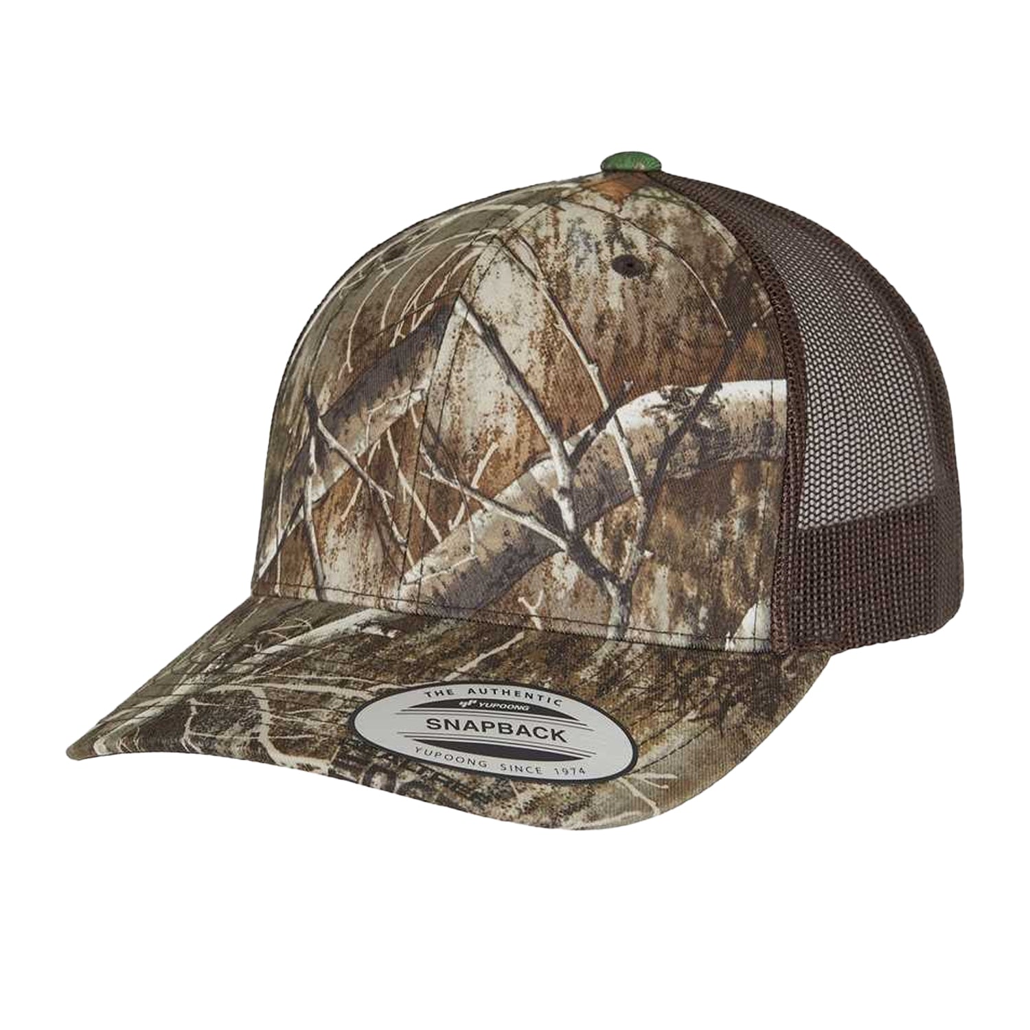 Brown Camo - Side - Yupoong 6606RC Retro Tree Camo Classic Trucker Cap