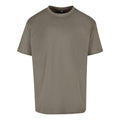 Pale Olive - Front - New Morning Studios Mens Jersey Cotton Oversized T-Shirt