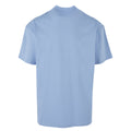 Powder Blue - Back - New Morning Studios Mens Jersey Cotton Oversized T-Shirt