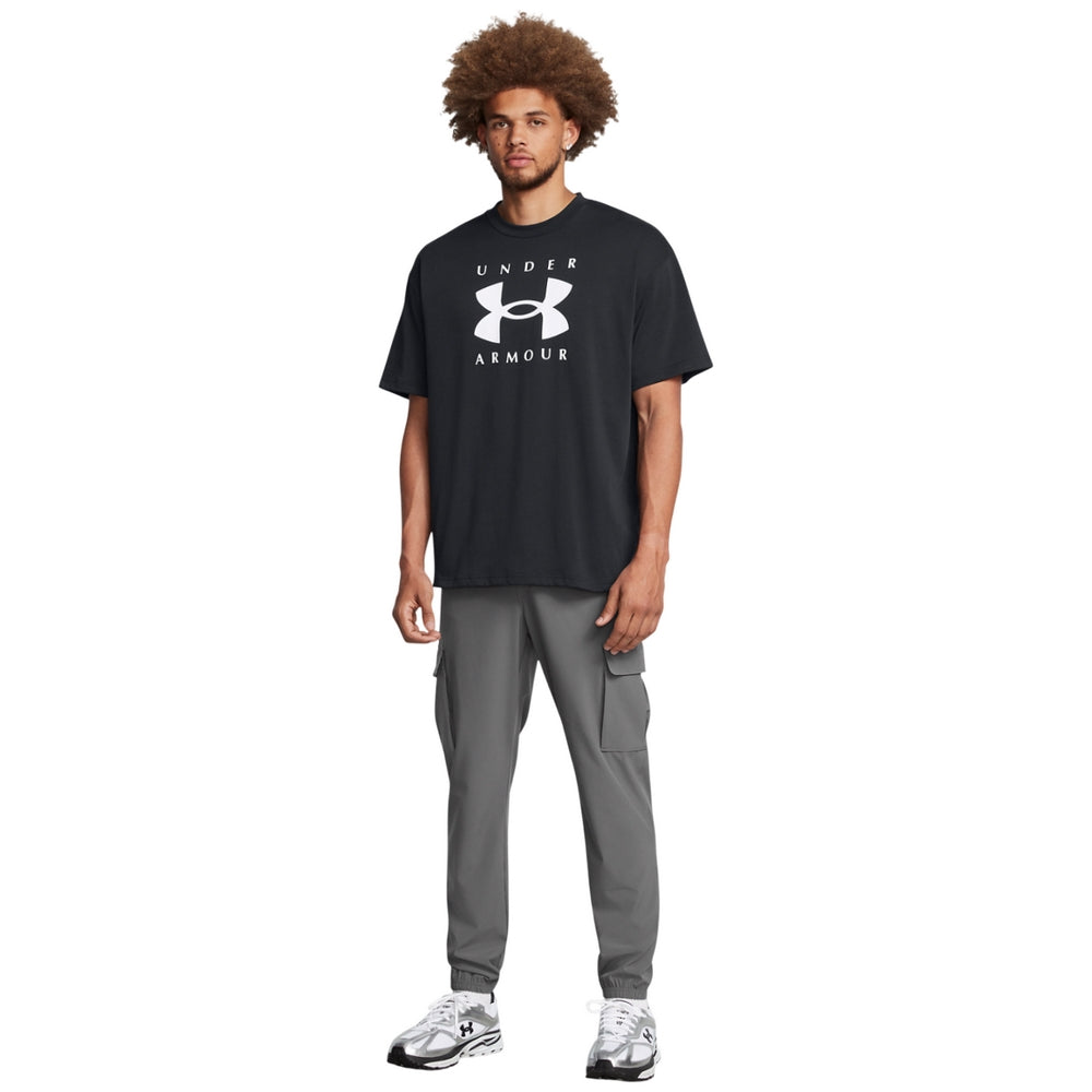 Castle Rock Grey - Side - Under Armour Mens Vibe Cargo Trousers