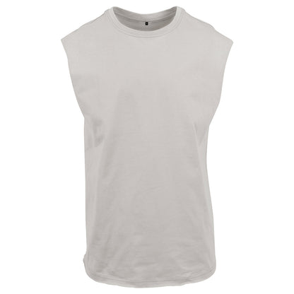 Light Asphalt - Front - New Morning Studios Mens Plain Sleeveless T-Shirt