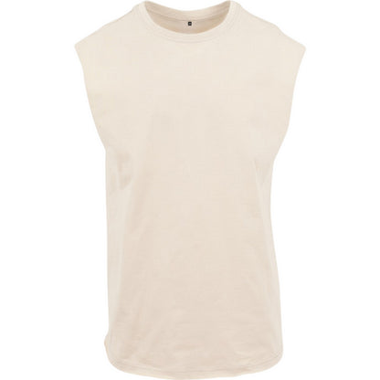 Sand - Front - New Morning Studios Mens Plain Sleeveless T-Shirt
