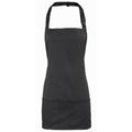 Black - Front - Premier Colours 2-in-1 Apron - Workwear