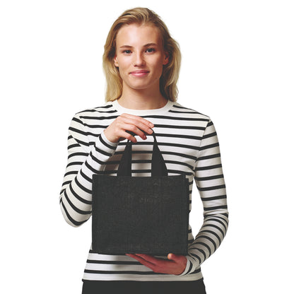 Black - Back - Nutshell Jute Shopper
