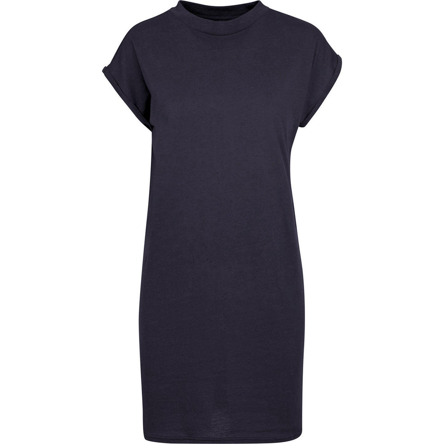 Navy - Front - New Morning Studios Womens-Ladies T-Shirt Dress