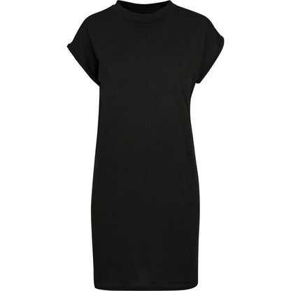 Black - Front - New Morning Studios Womens-Ladies T-Shirt Dress