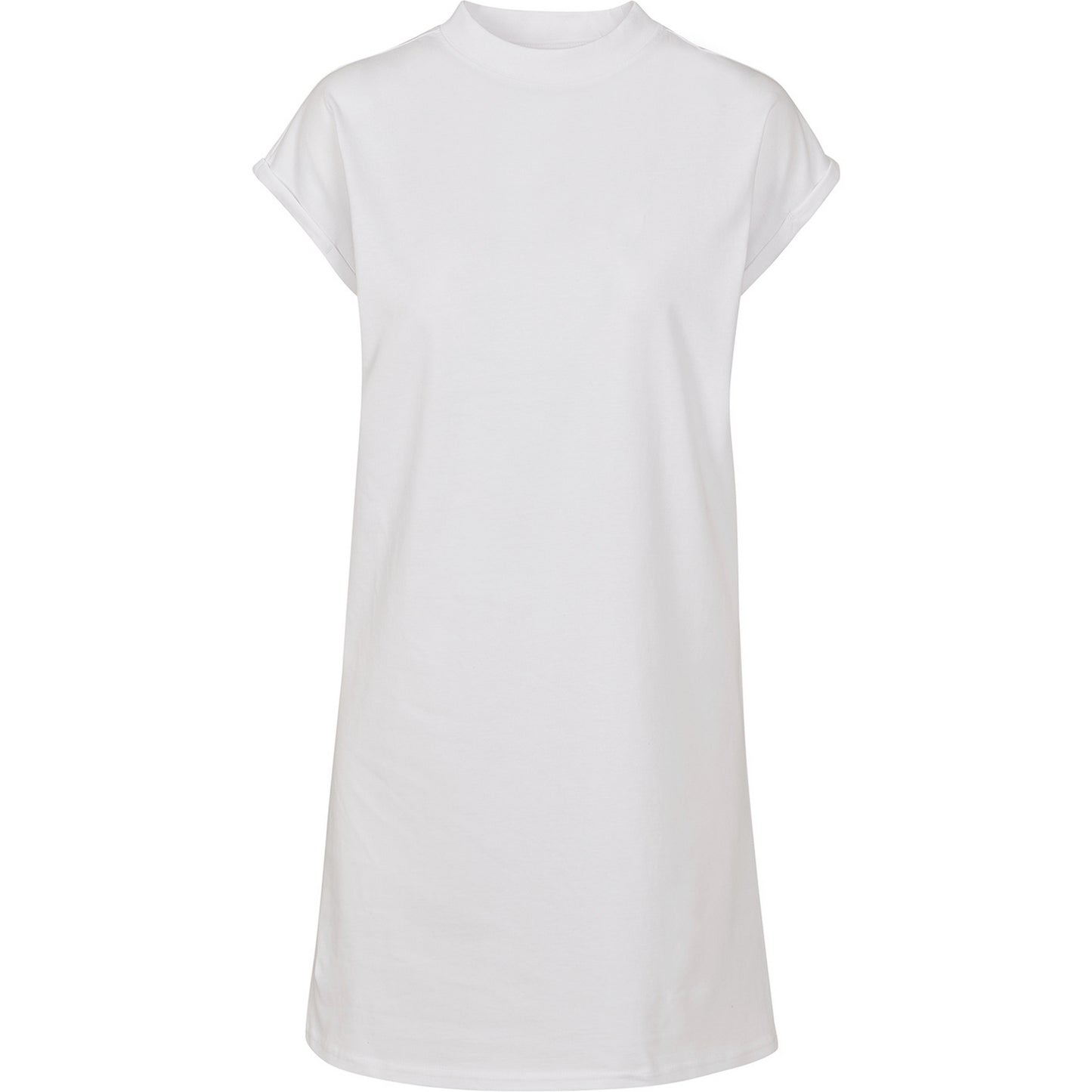 White - Front - New Morning Studios Womens-Ladies T-Shirt Dress