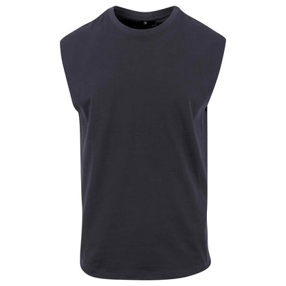Navy - Front - New Morning Studios Mens Sleeveless T-Shirt