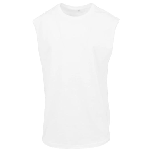 White - Front - New Morning Studios Mens Sleeveless T-Shirt