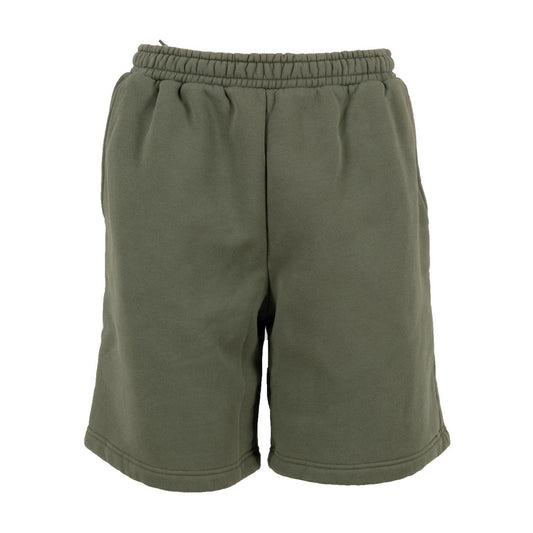 Olive - Front - Build Your Brand Mens Vintage Heavyweight Shorts