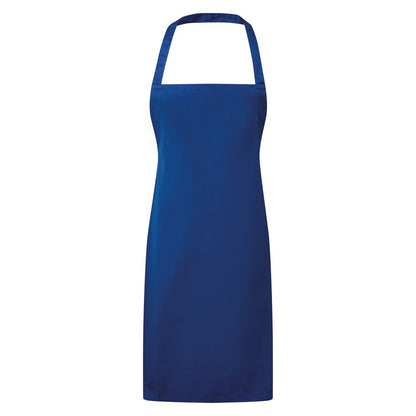 Royal - Front - Premier Ladies-Womens Essential Bib Apron - Catering Workwear