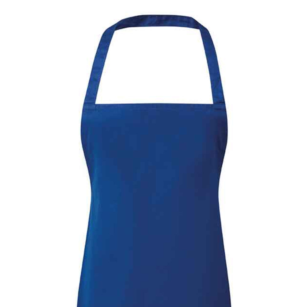 Royal - Back - Premier Ladies-Womens Essential Bib Apron - Catering Workwear