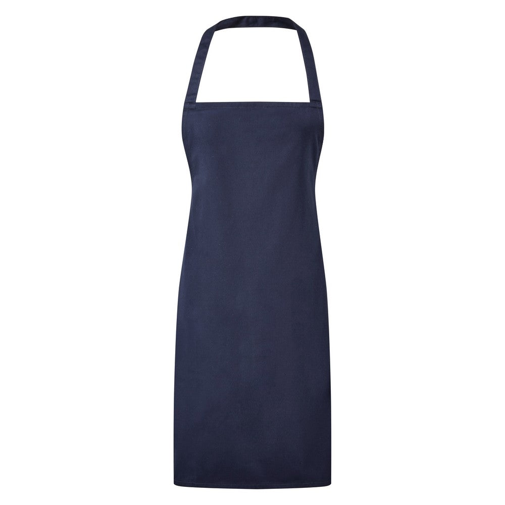 Navy - Front - Premier Ladies-Womens Essential Bib Apron - Catering Workwear