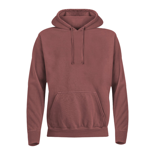Crimson - Front - Comfort Colors Mens Plain Hoodie