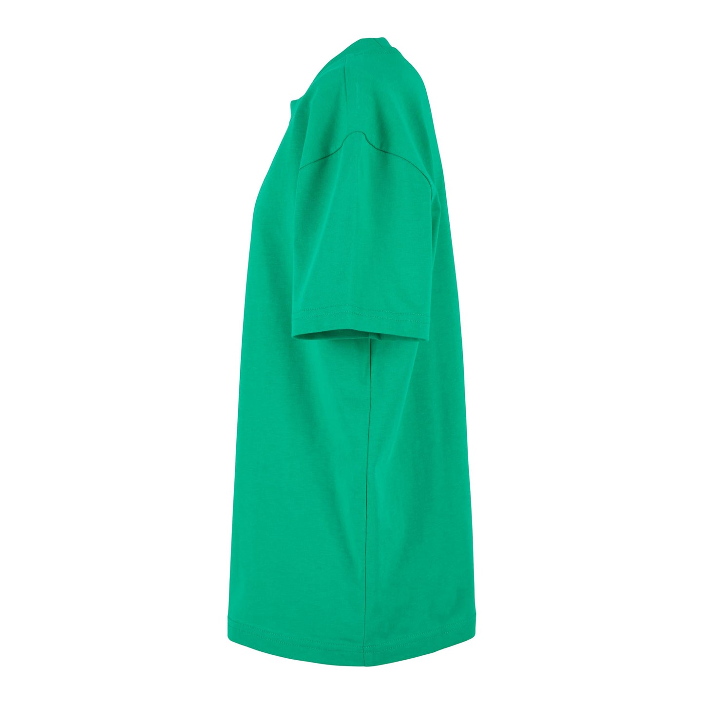 Grass Green - Side - Build Your Brand Childrens-Kids Basic Organic T-Shirt