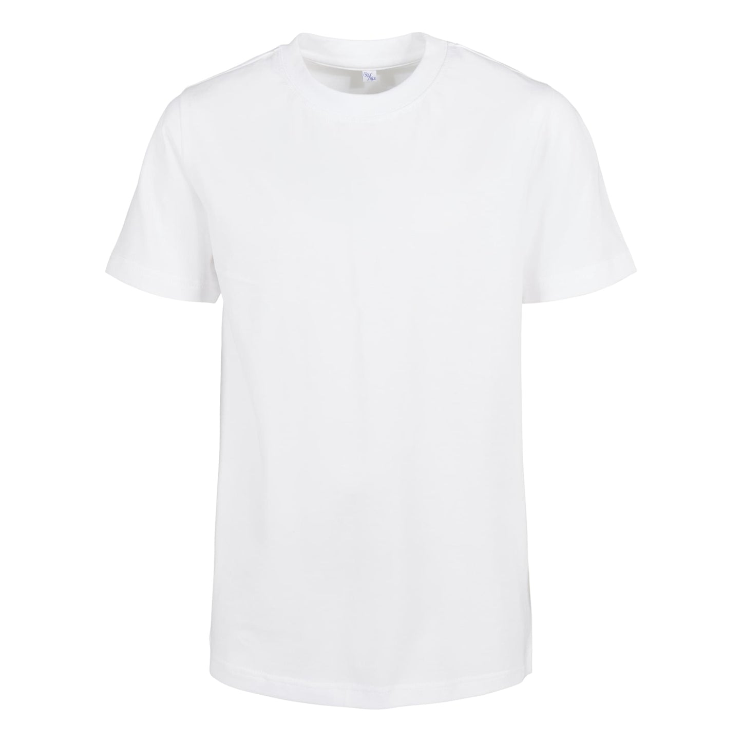 White - Front - Build Your Brand Childrens-Kids Basic Organic T-Shirt