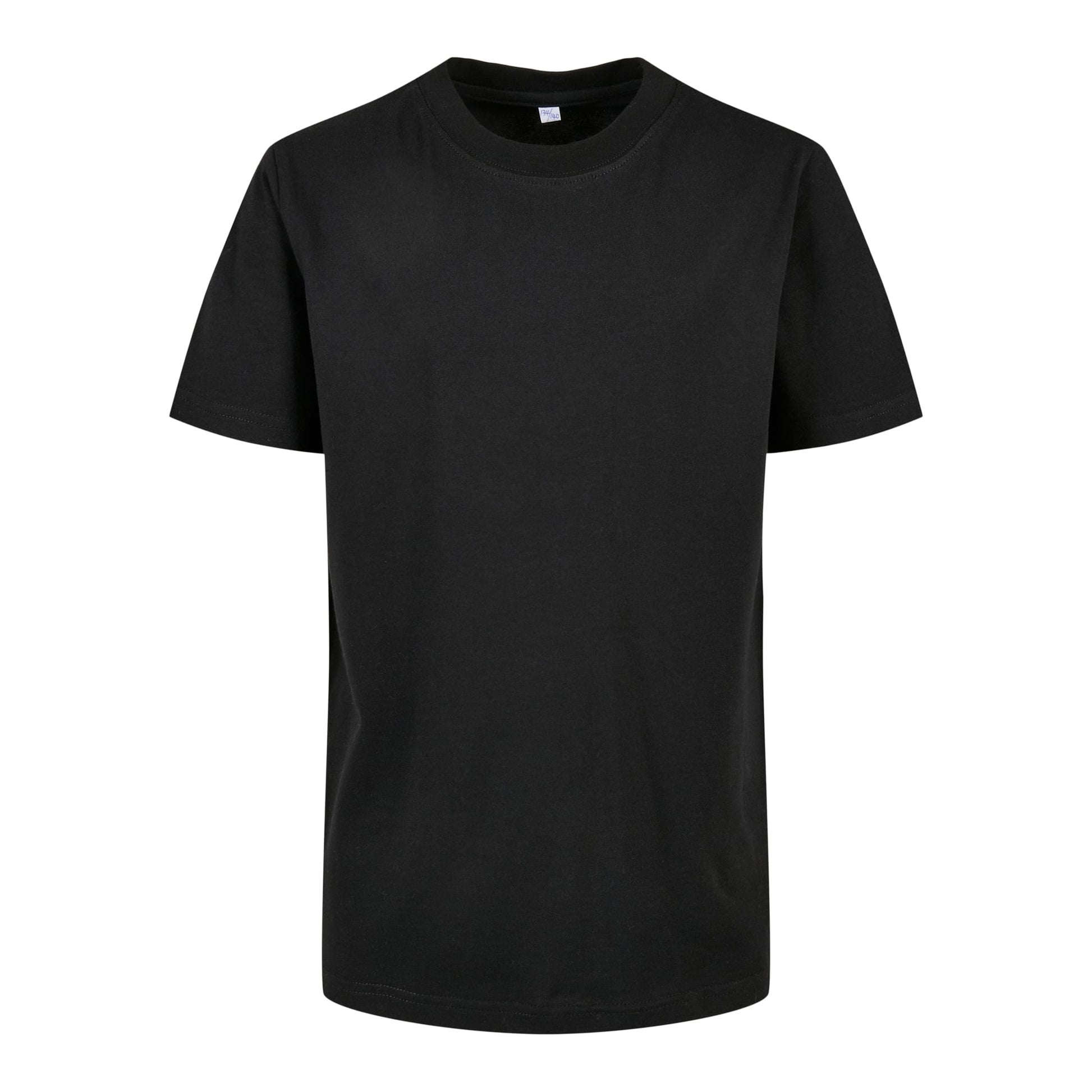 Black - Front - Build Your Brand Childrens-Kids Basic Organic T-Shirt