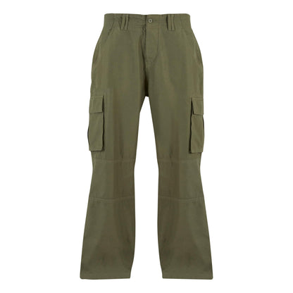 Olive - Front - Build Your Brand Mens Classic Cargo Trousers