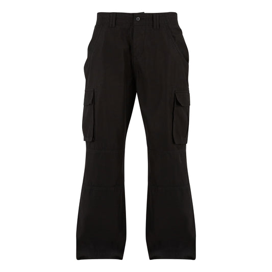 Black - Front - Build Your Brand Mens Classic Cargo Trousers