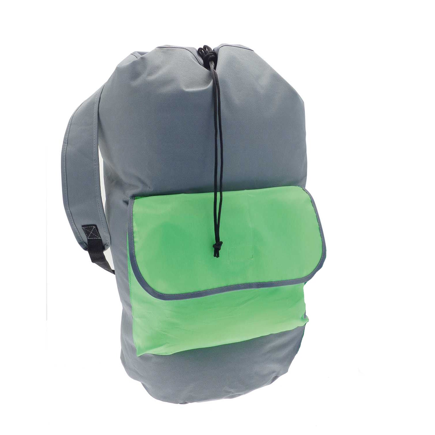 Grey - Back - H&L Colour Block Laundry Bag