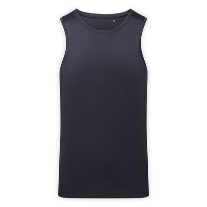 French Navy - Front - TriDri Mens Ion-Charge Performance Vest Top