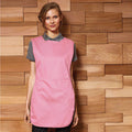 Pink - Back - Premier Ladies-Womens Pocket Tabard - Workwear