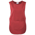 Red - Front - Premier Ladies-Womens Pocket Tabard - Workwear
