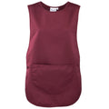 Burgundy - Front - Premier Ladies-Womens Pocket Tabard - Workwear