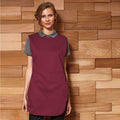 Burgundy - Back - Premier Ladies-Womens Pocket Tabard - Workwear