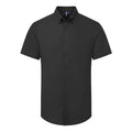 Black - Front - Premier Mens Supreme Oxford Shirt