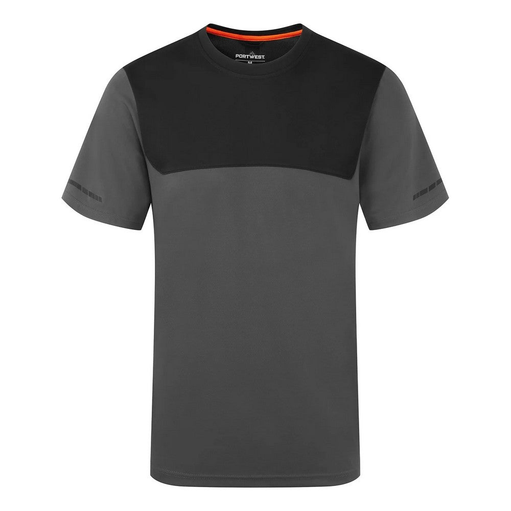 Grey - Front - Portwest Mens EV4 T-Shirt