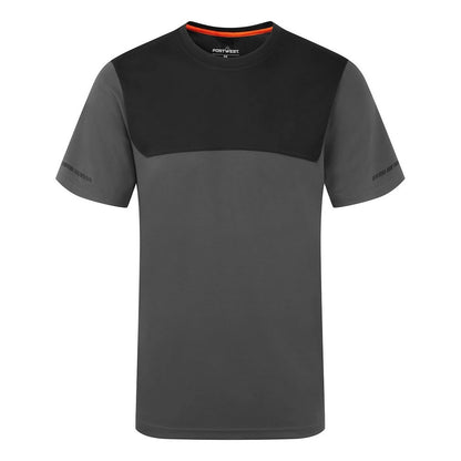 Grey - Front - Portwest Mens EV4 T-Shirt