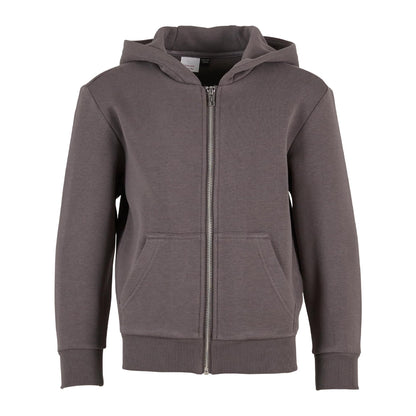 Magnet - Front - Build Your Brand Childrens-Kids Fluffy Full Zip Hoodie