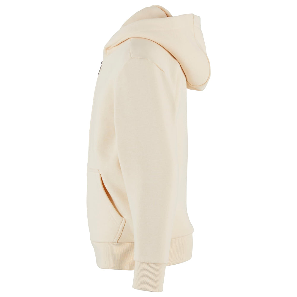 White Sand - Lifestyle - Build Your Brand Childrens-Kids Fluffy Full Zip Hoodie