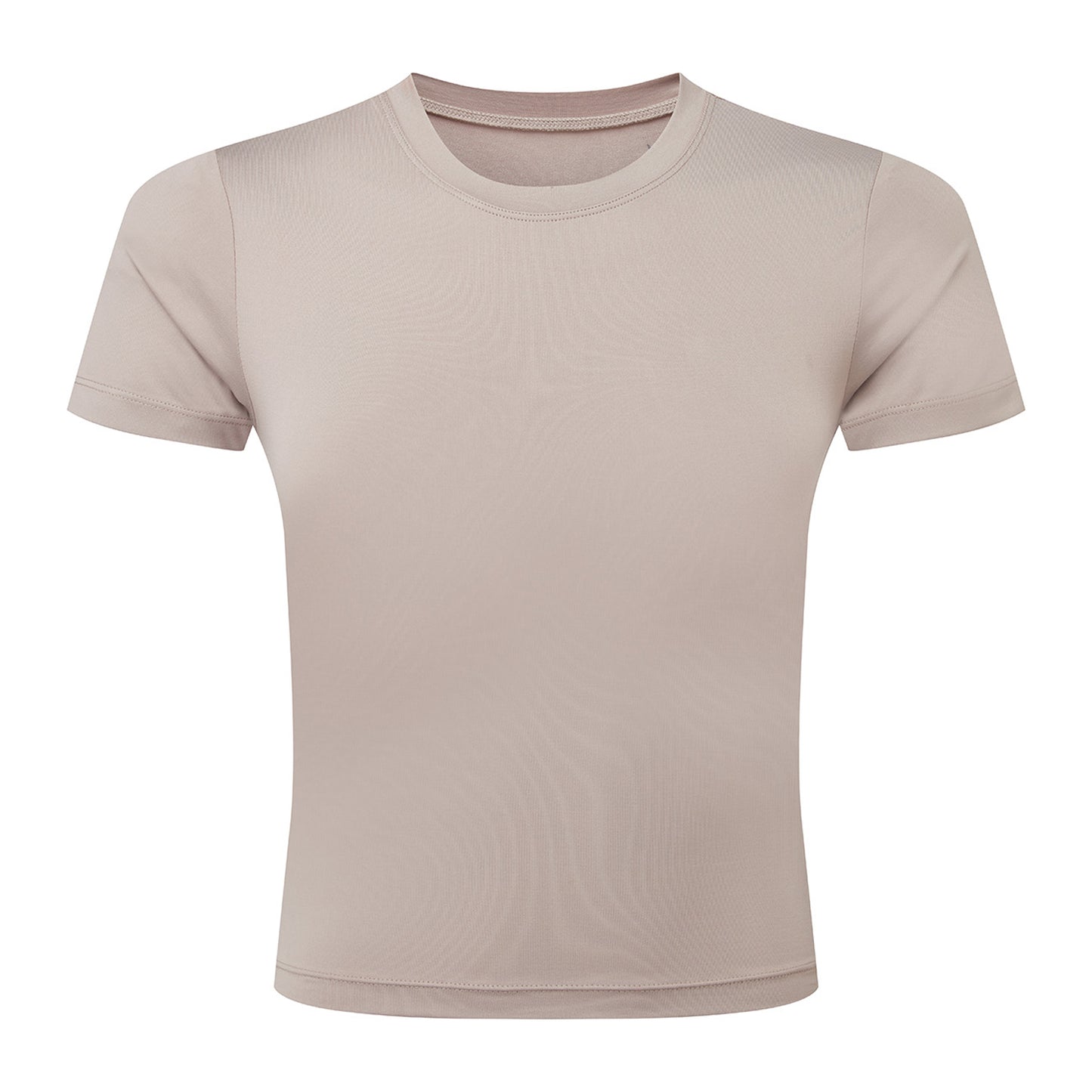 Stone - Front - TriDri Womens-Ladies Recycled Fitted Top
