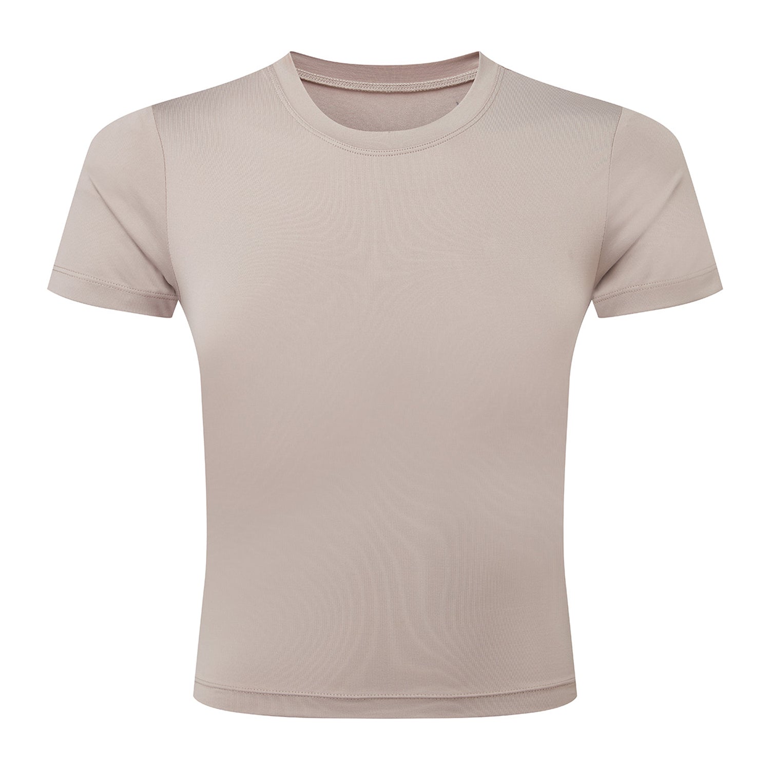 Stone - Front - TriDri Womens-Ladies Recycled Fitted Top