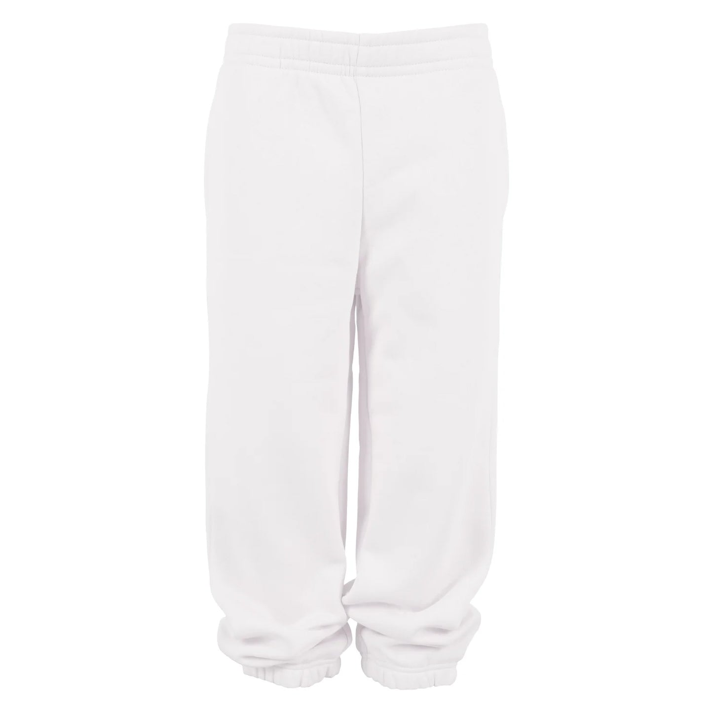 White - Front - Build Your Brand Childrens-Kids Basic Plain Jogging Bottoms