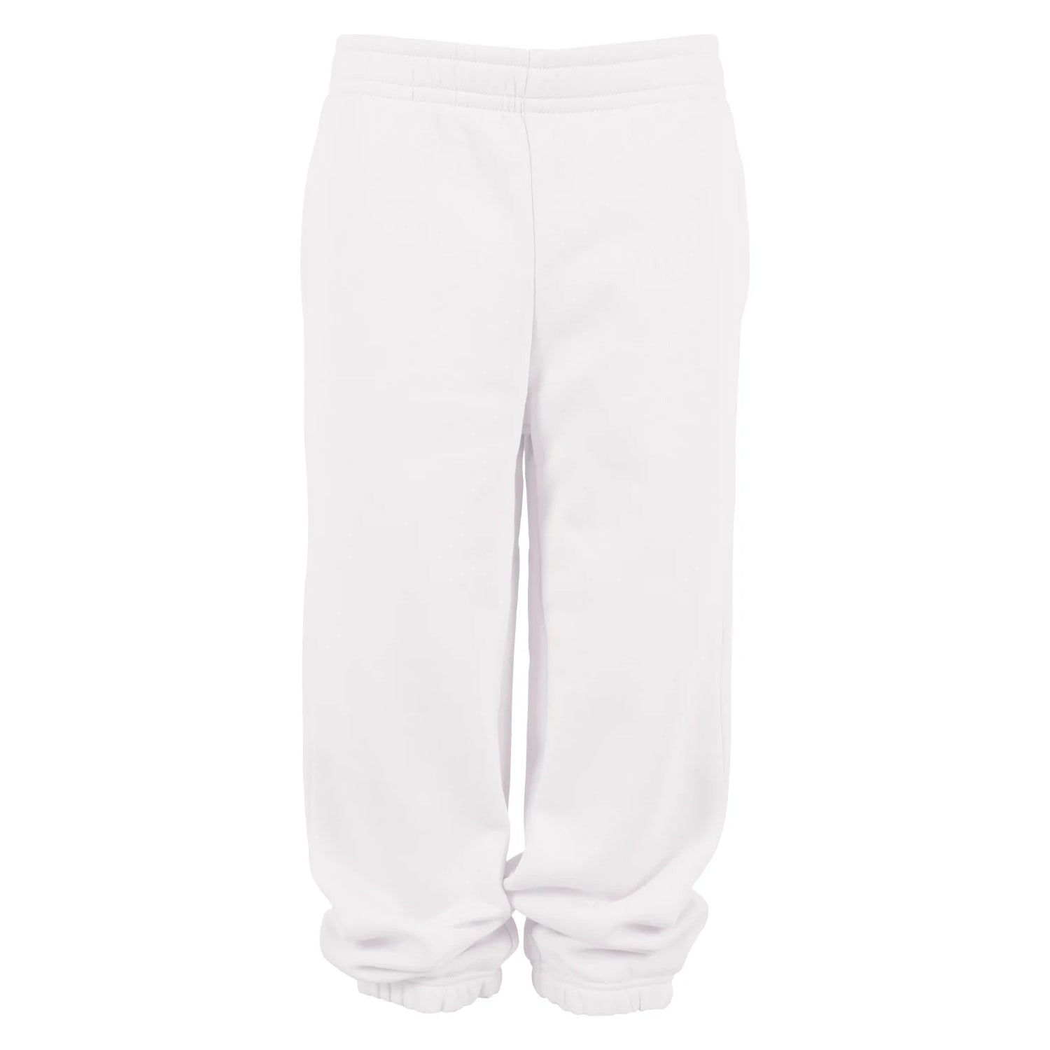 White - Front - Build Your Brand Childrens-Kids Basic Plain Jogging Bottoms