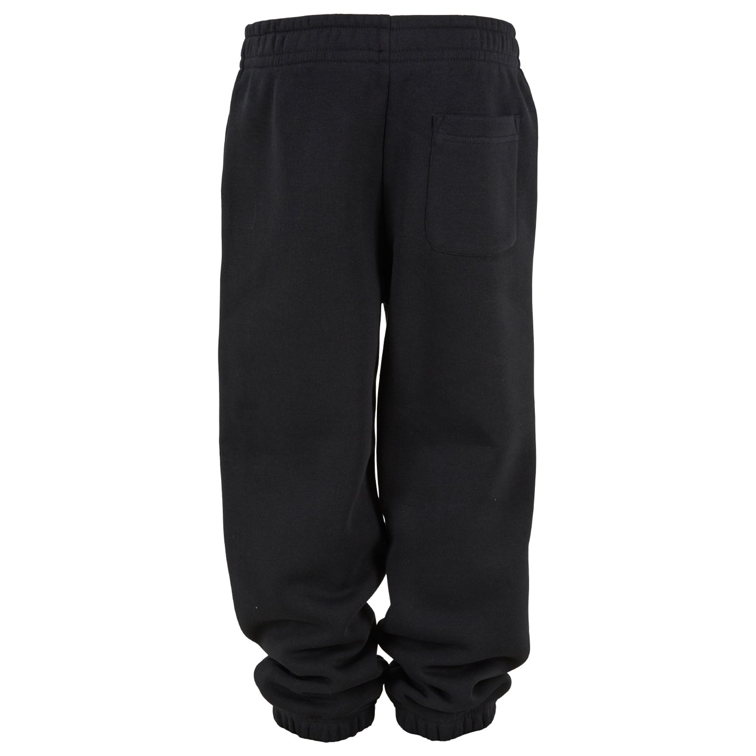 Black - Back - Build Your Brand Childrens-Kids Basic Plain Jogging Bottoms
