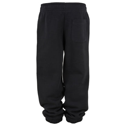 Black - Back - Build Your Brand Childrens-Kids Basic Plain Jogging Bottoms