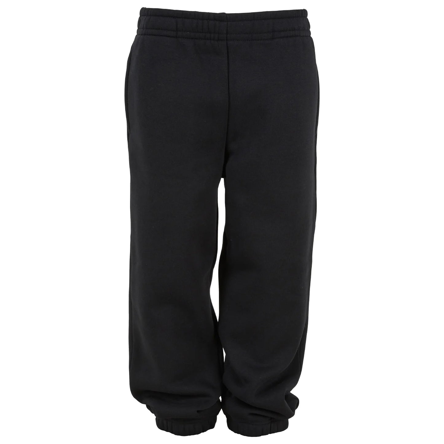 Black - Front - Build Your Brand Childrens-Kids Basic Plain Jogging Bottoms