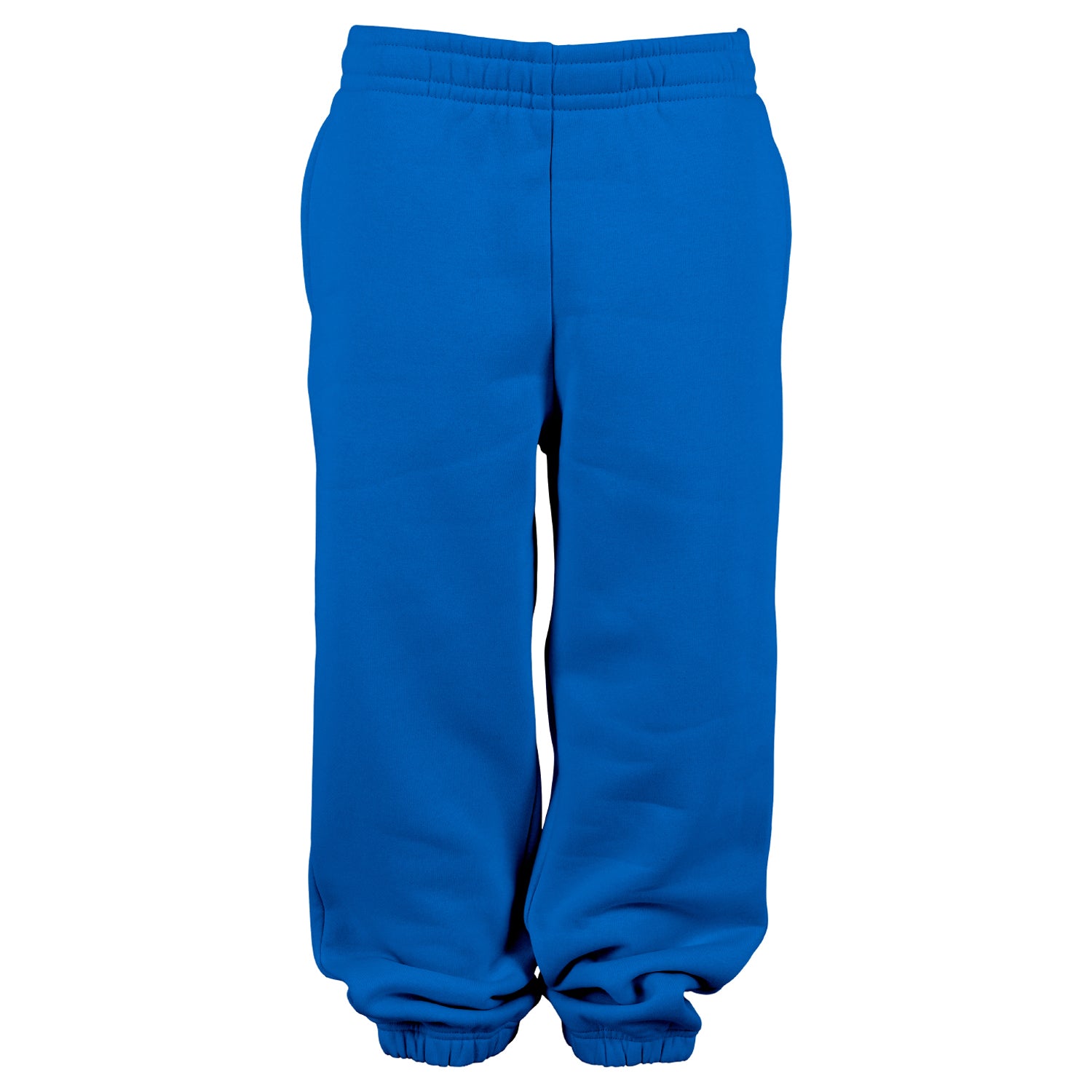 Intense Blue - Front - Build Your Brand Childrens-Kids Basic Plain Jogging Bottoms