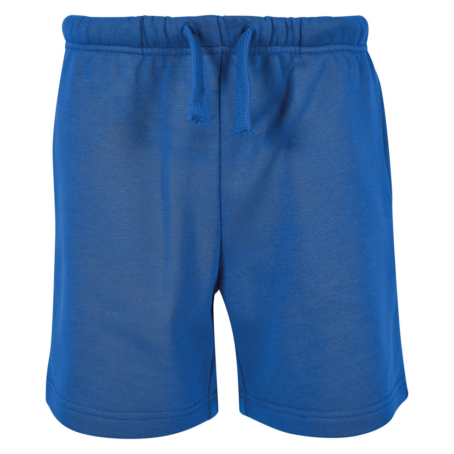 Intense Blue - Front - Build Your Brand Childrens-Kids Basic Sweat Shorts