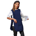 Navy - Back - Premier Ladies-Womens Long Length Pocket Tabard - Workwear