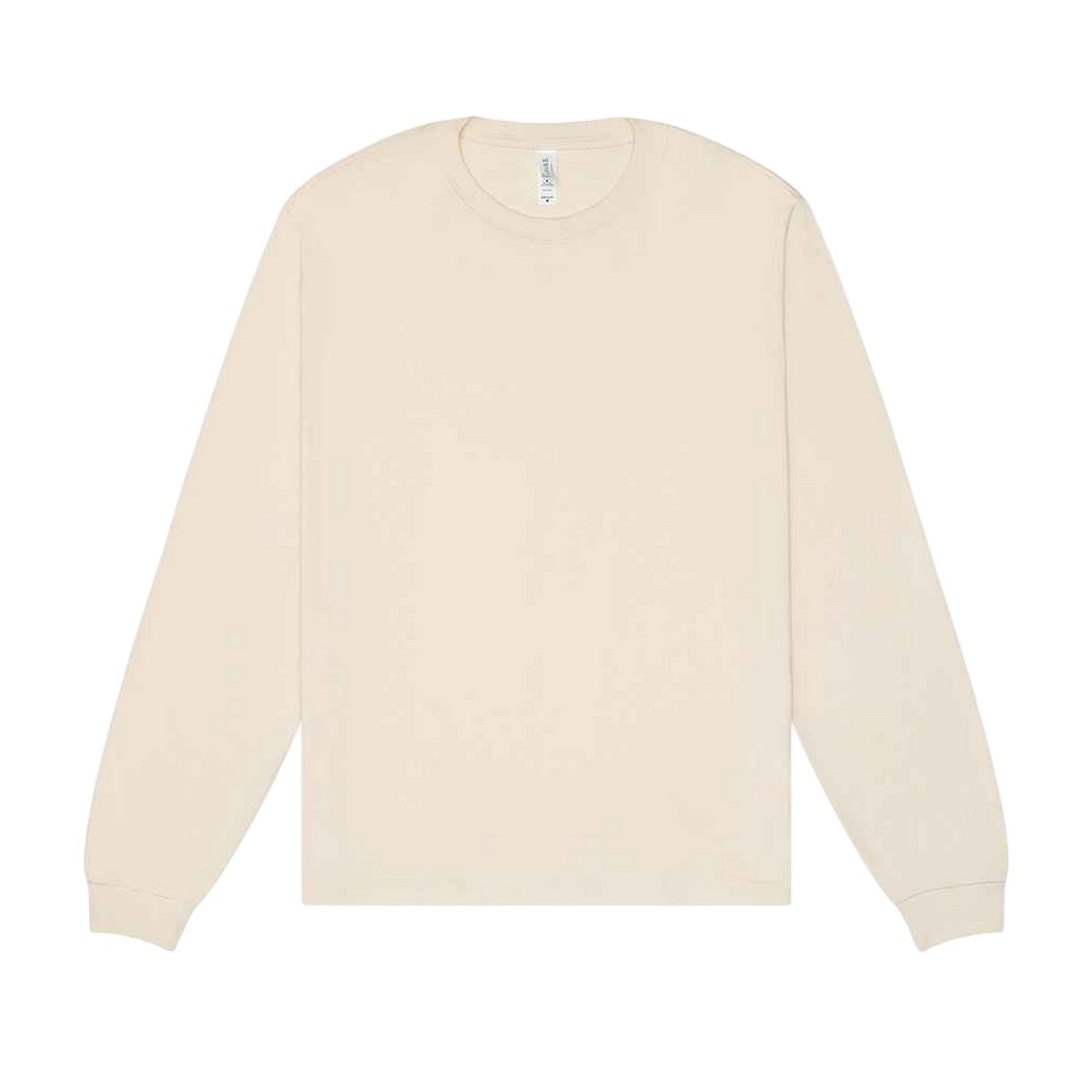 Natural - Front - Bella + Canvas Unisex Adult Heavy Boxy Long-Sleeved T-Shirt