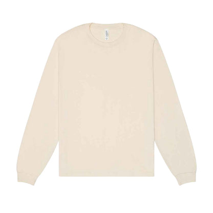 Natural - Front - Bella + Canvas Unisex Adult Heavy Boxy Long-Sleeved T-Shirt