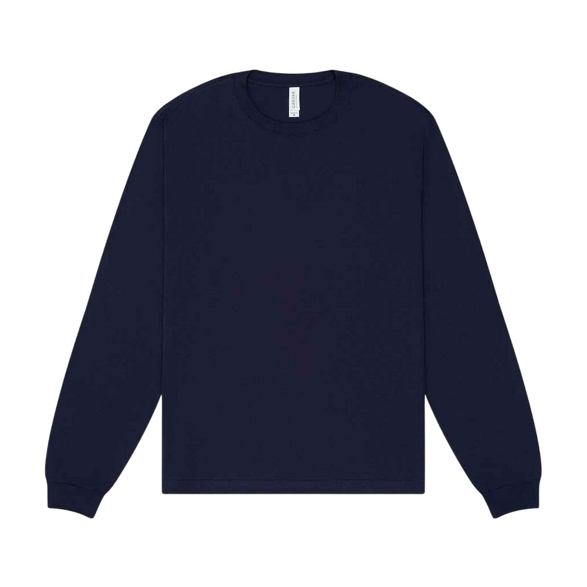 Navy - Front - Bella + Canvas Unisex Adult Heavy Boxy Long-Sleeved T-Shirt