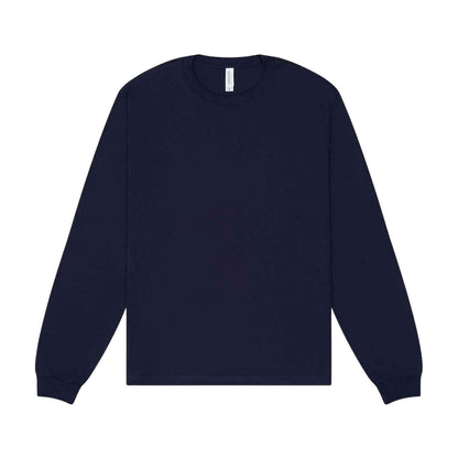 Navy - Front - Bella + Canvas Unisex Adult Heavy Boxy Long-Sleeved T-Shirt