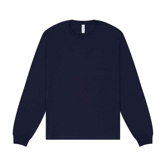 Navy - Front - Bella + Canvas Unisex Adult Heavy Boxy Long-Sleeved T-Shirt